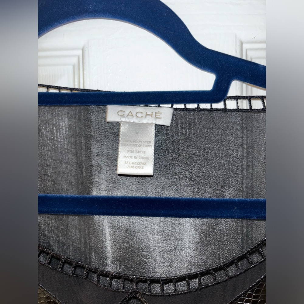 Cache Black Over Blouse. Perfect Condition - image 3